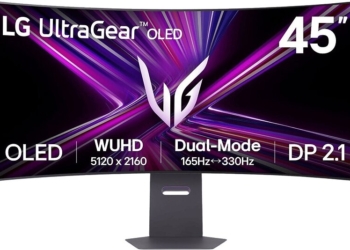 PC-skjermerLG UltraGear 45GX950A 45'' OLED WUHD 165/330Hz Dual Mode