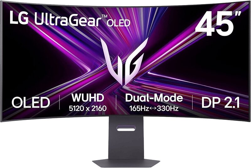 PC-skjermerLG UltraGear 45GX950A 45'' OLED WUHD 165/330Hz Dual Mode